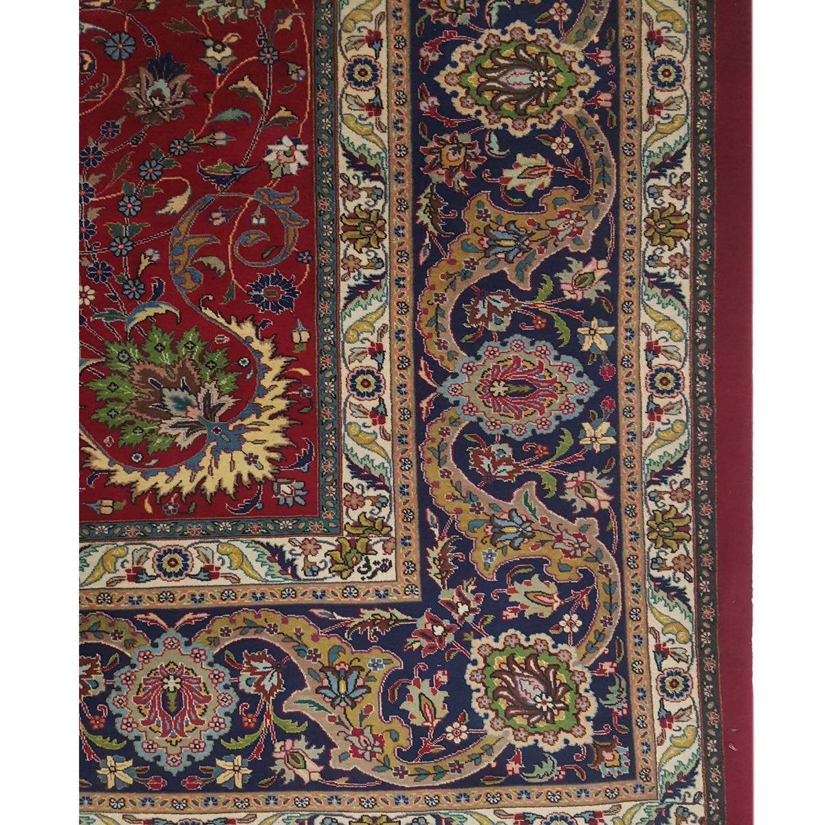 Pacific Tabriz 67330 Red Navy Traditional Hand Knotted Rug