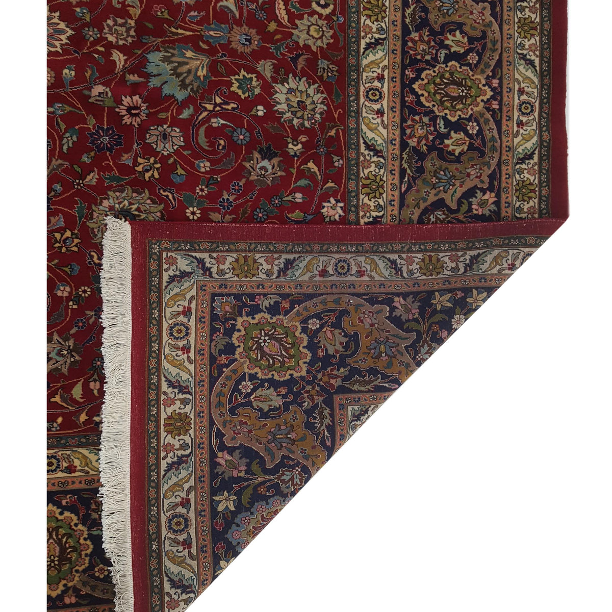 Pacific Tabriz 67330 Red Navy Traditional Hand Knotted Rug