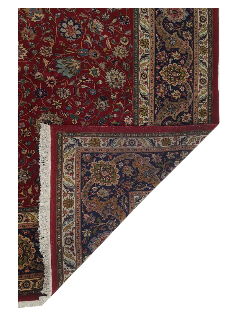Pacific Tabriz 67330 Red Navy Traditional Hand Knotted Rug