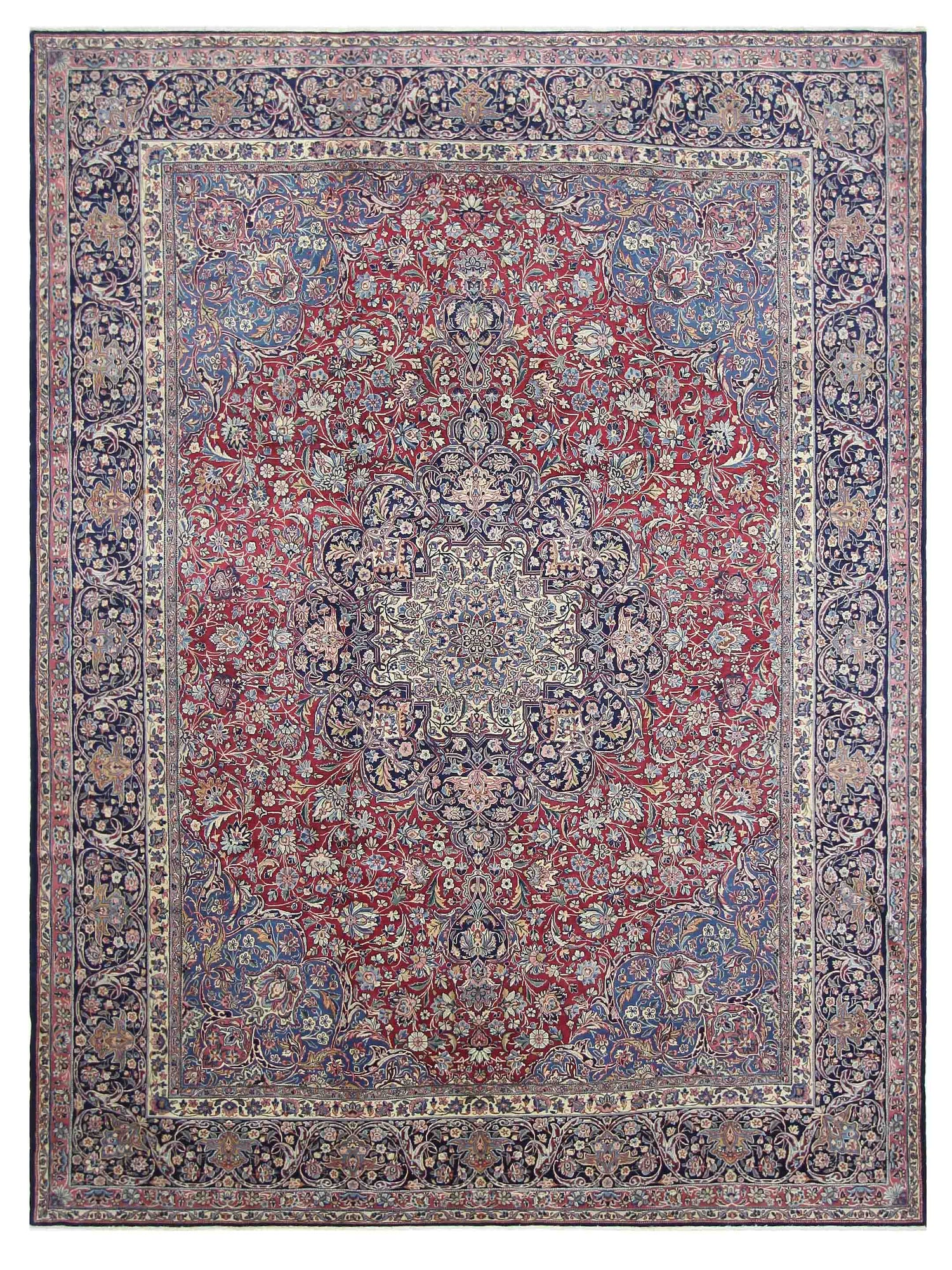 Pacific Kerman  Navy Ivory Traditional
