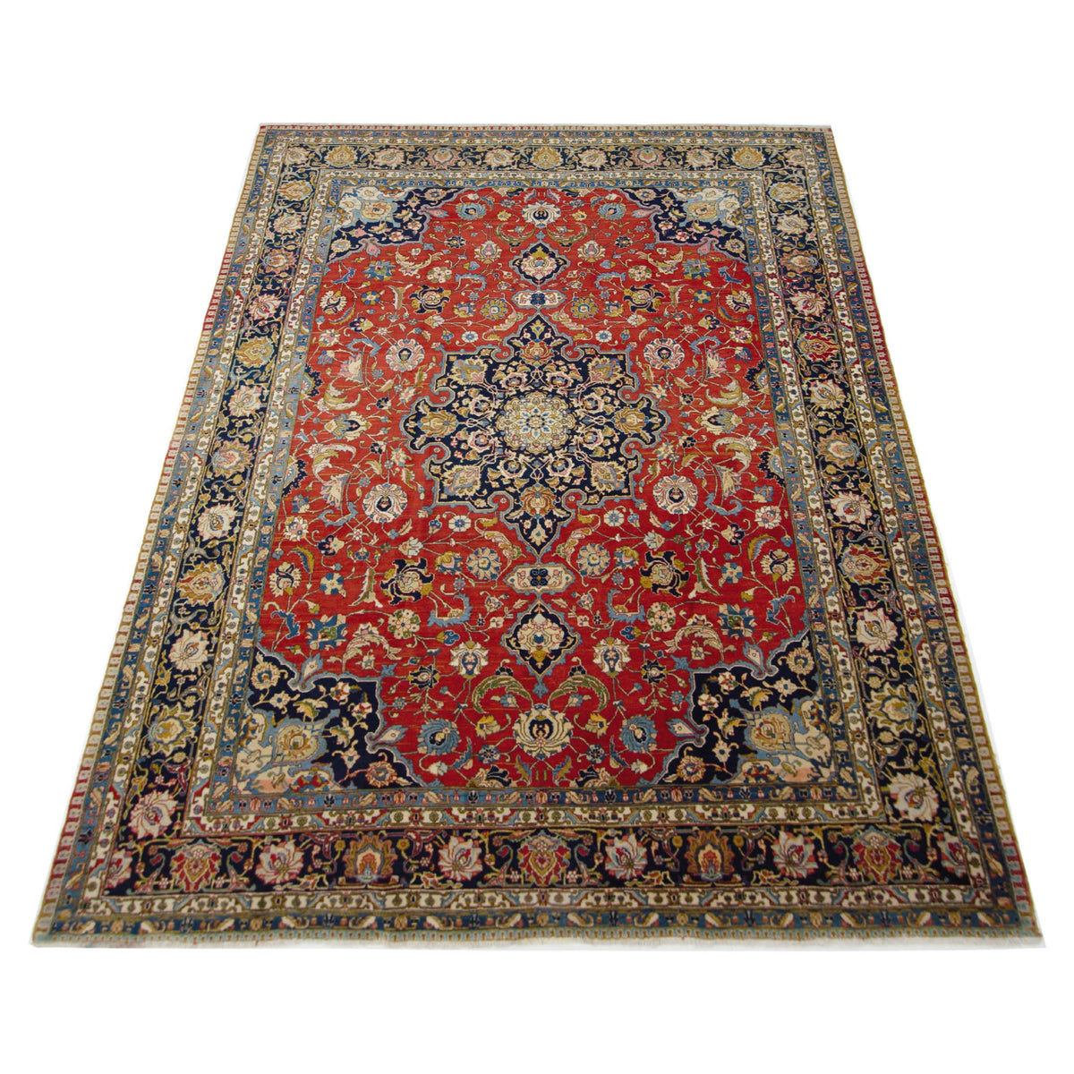 Pacific Khoy 67335 Red Navy Traditional Hand Knotted Rug