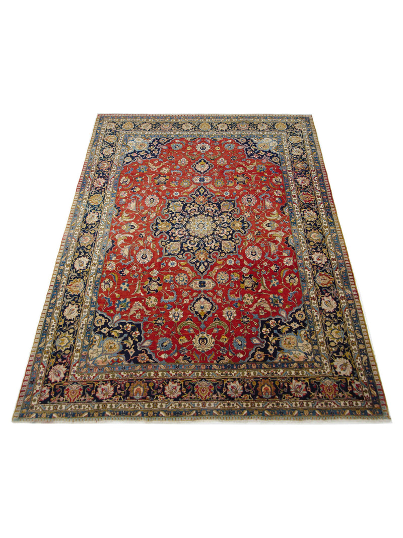 Pacific Khoy 67335 Red Navy Traditional Hand Knotted Rug