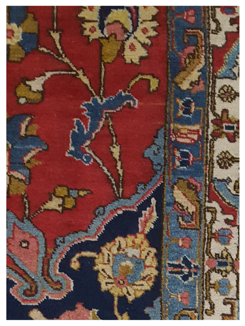 Pacific Khoy 67335 Red Navy Traditional Hand Knotted Rug