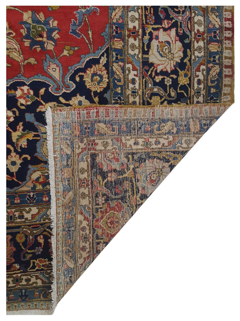 Pacific Khoy 67335 Red Navy Traditional Hand Knotted Rug