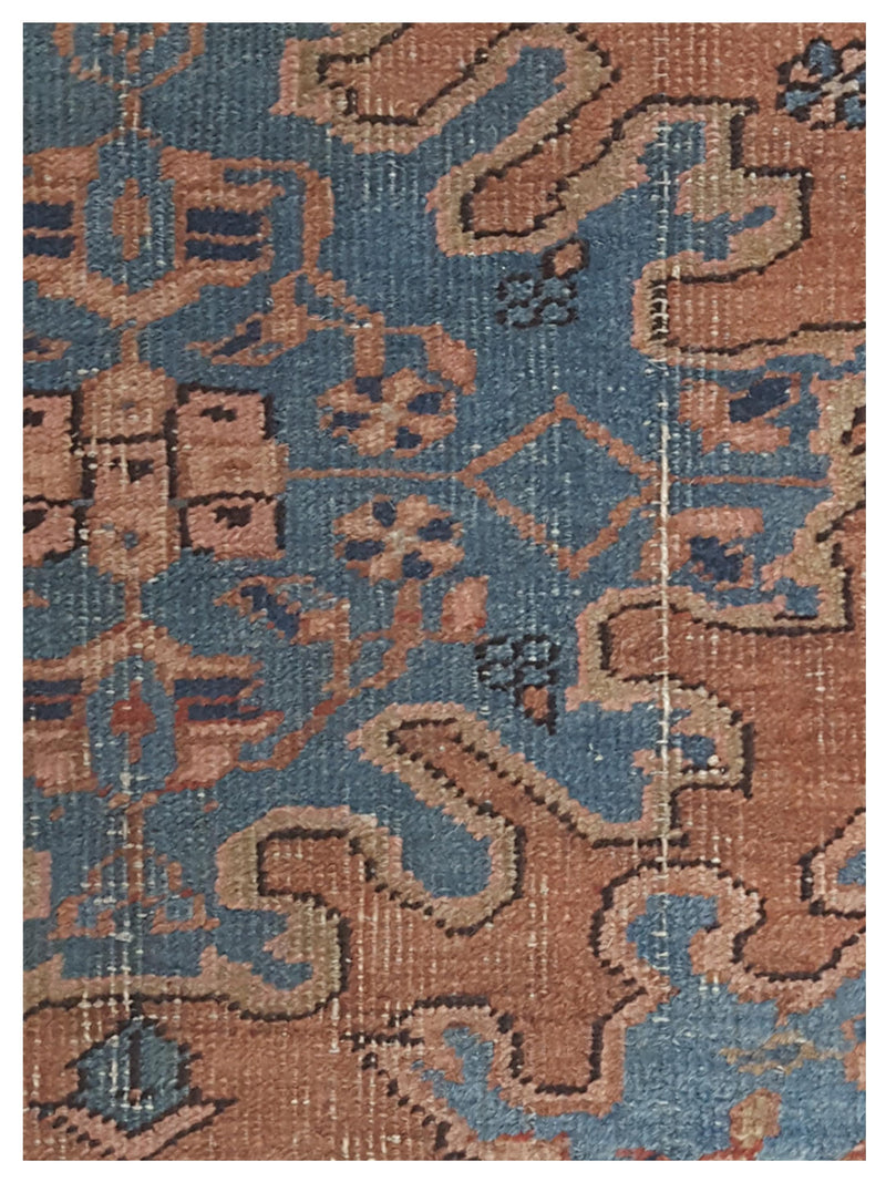 Fasa Antique Heriz 67336 Rust Navy Traditional Antique Rug