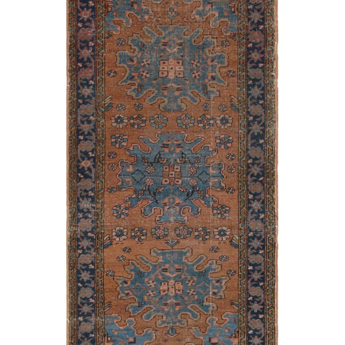 Fasa Antique Heriz  Rust Navy Traditional