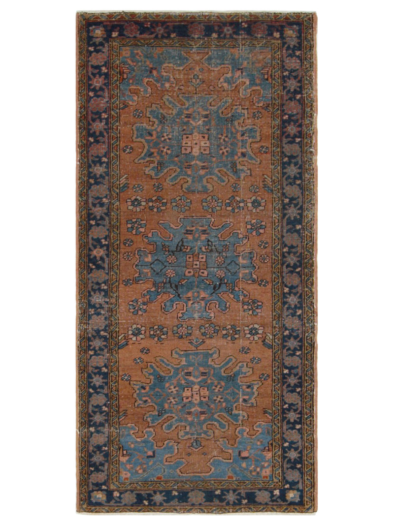 Fasa Antique Heriz  Rust Navy Traditional