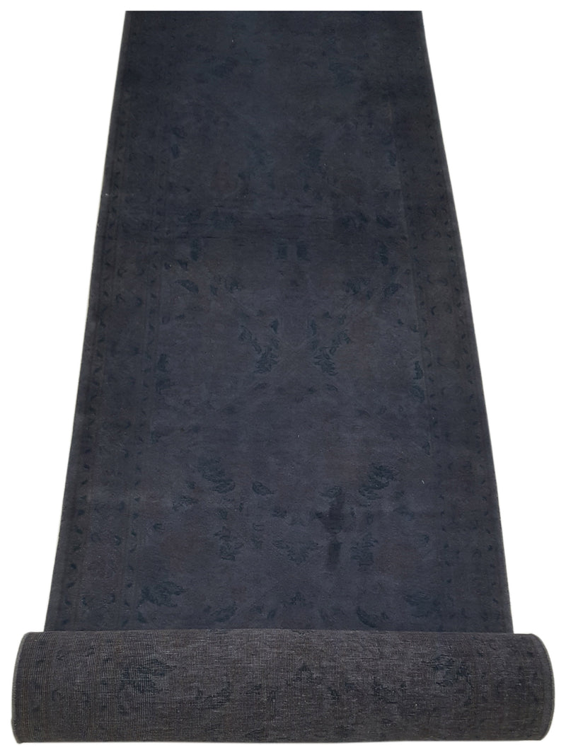 Pacific Classic Overdyed 67396 Grey Grey Transitional Hand Knotted Rug