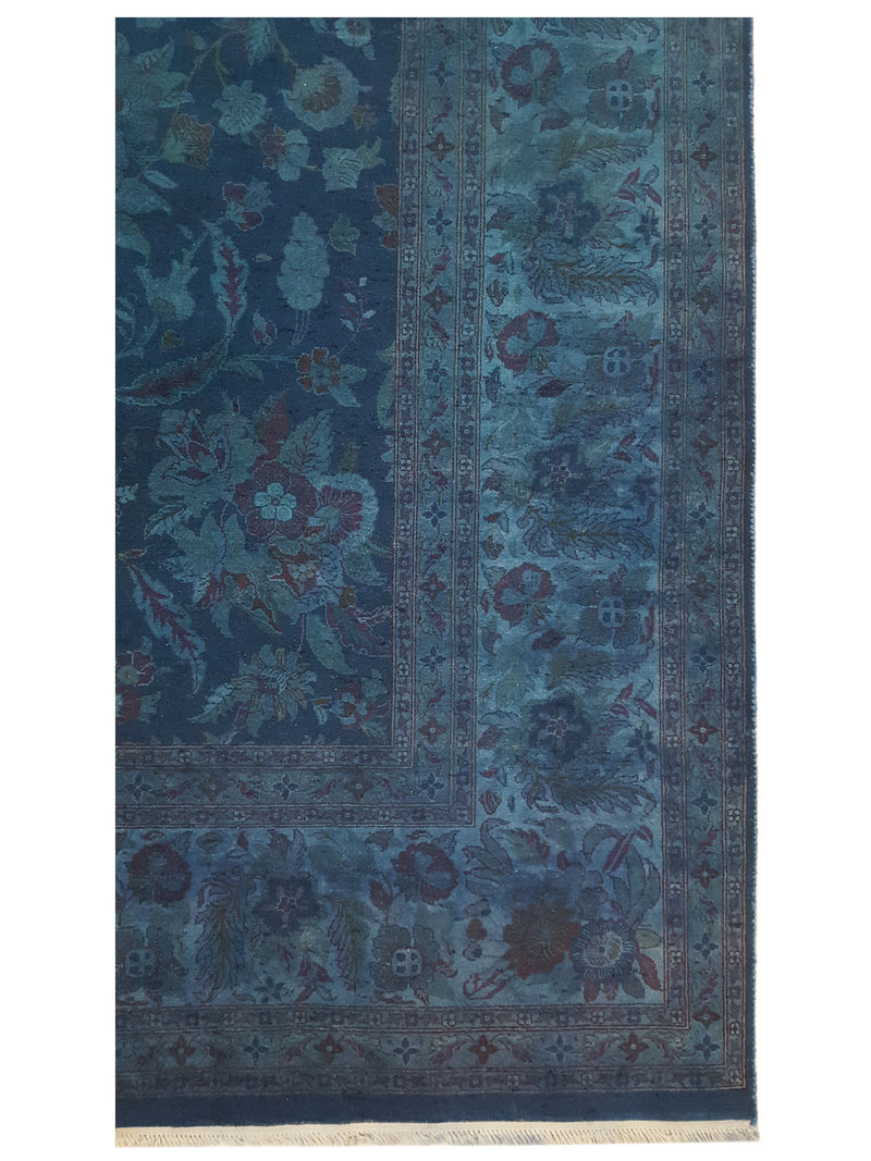 Pacific Classic Overdyed 67397 Ivory Mint Traditional Hand Knotted Rug