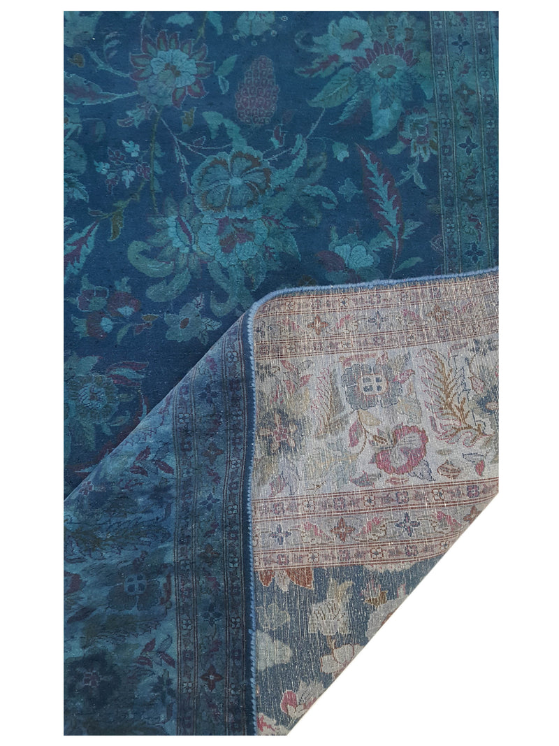 Pacific Classic Overdyed 67397 Ivory Mint Traditional Hand Knotted Rug