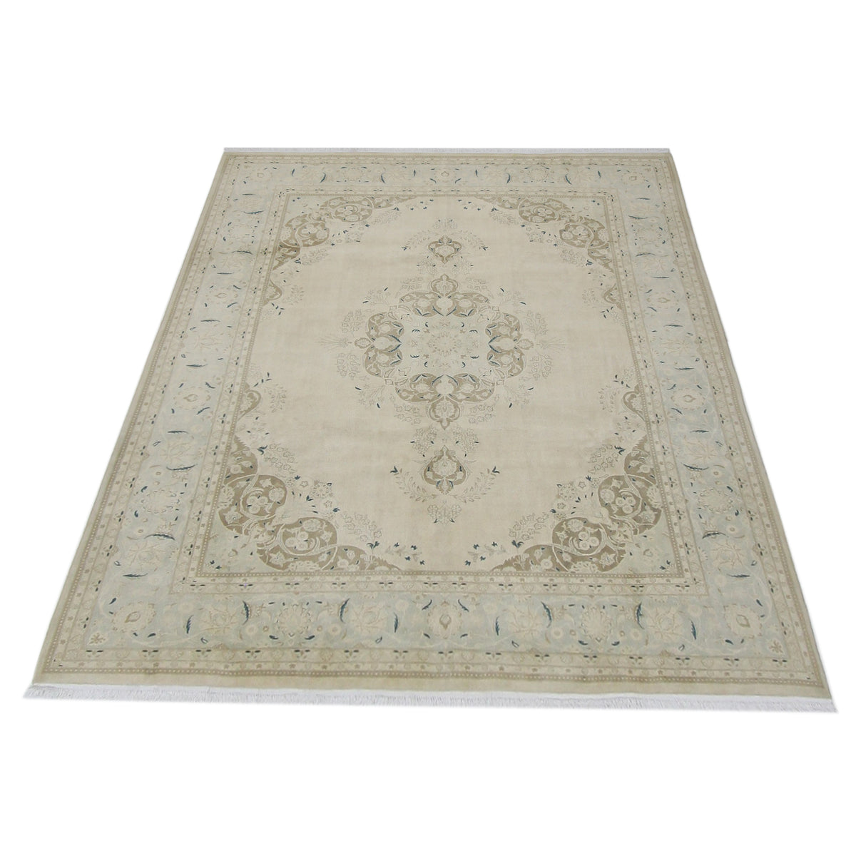 Pacific Classic 67398 Ivory Ivory Traditional Hand Knotted Rug