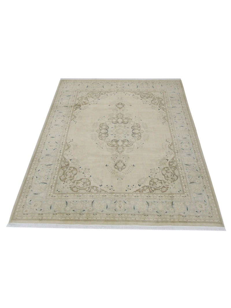 Pacific Classic 67398 Ivory Ivory Traditional Hand Knotted Rug