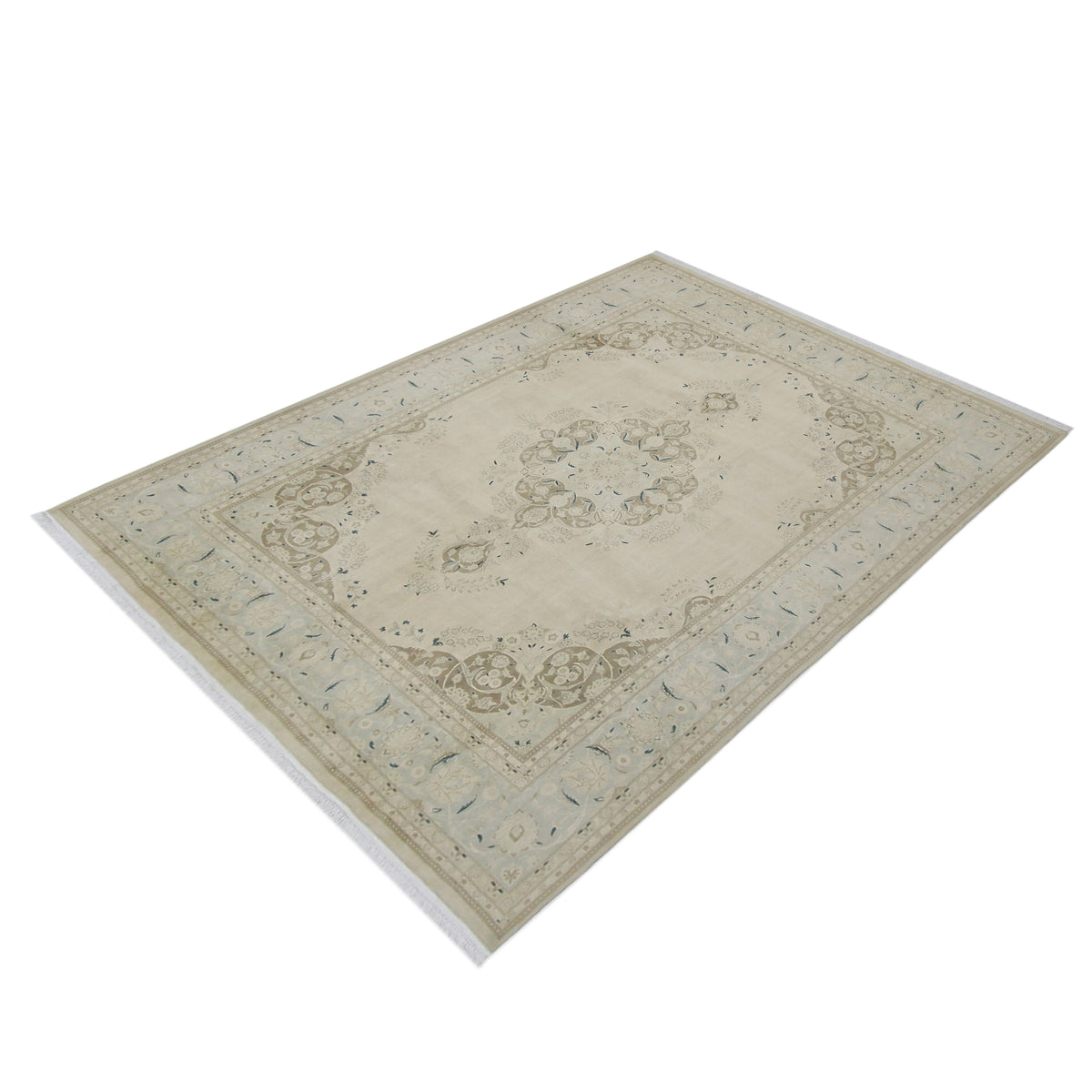 Pacific Classic 67398 Ivory Ivory Traditional Hand Knotted Rug