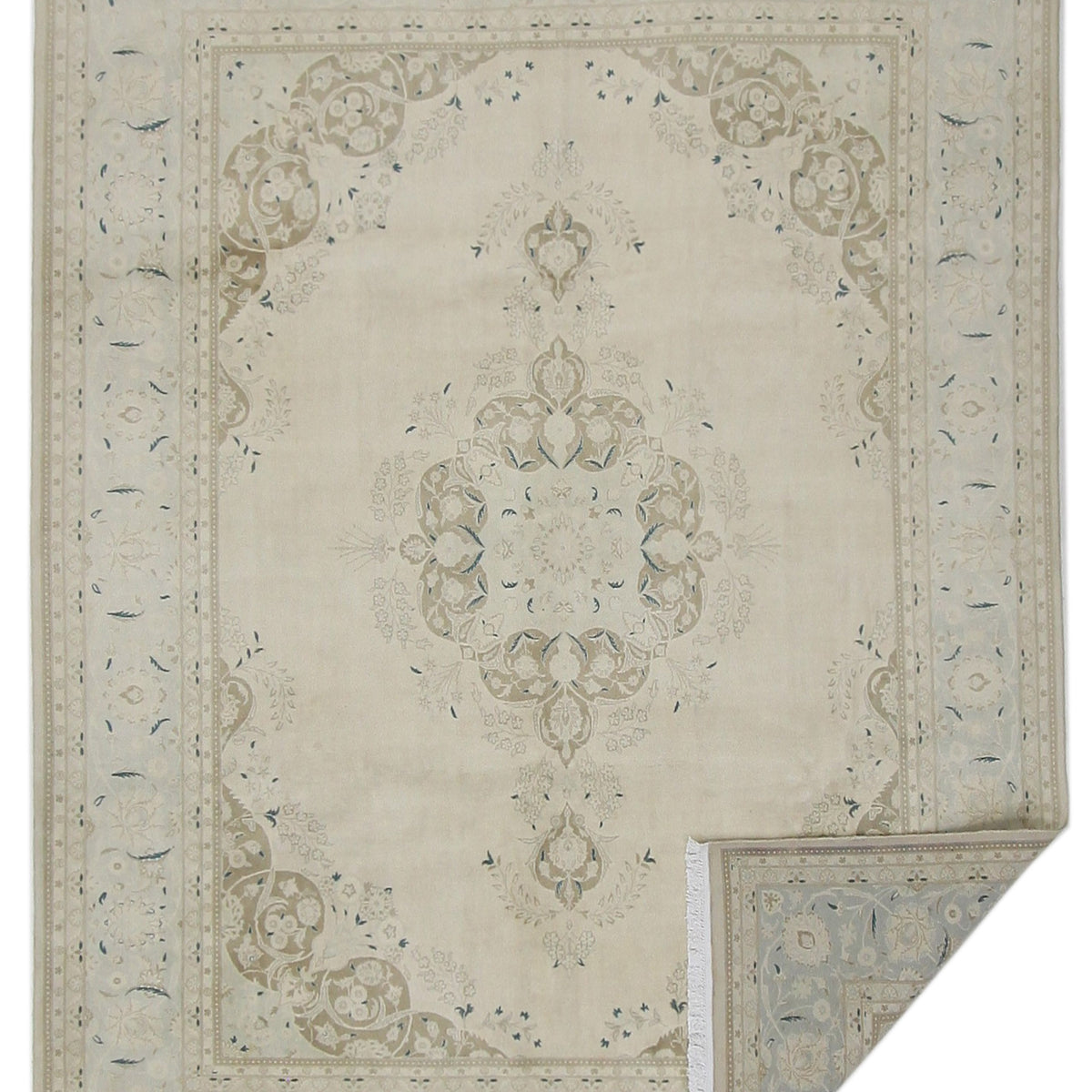 Pacific Classic 67398 Ivory Ivory Traditional Hand Knotted Rug