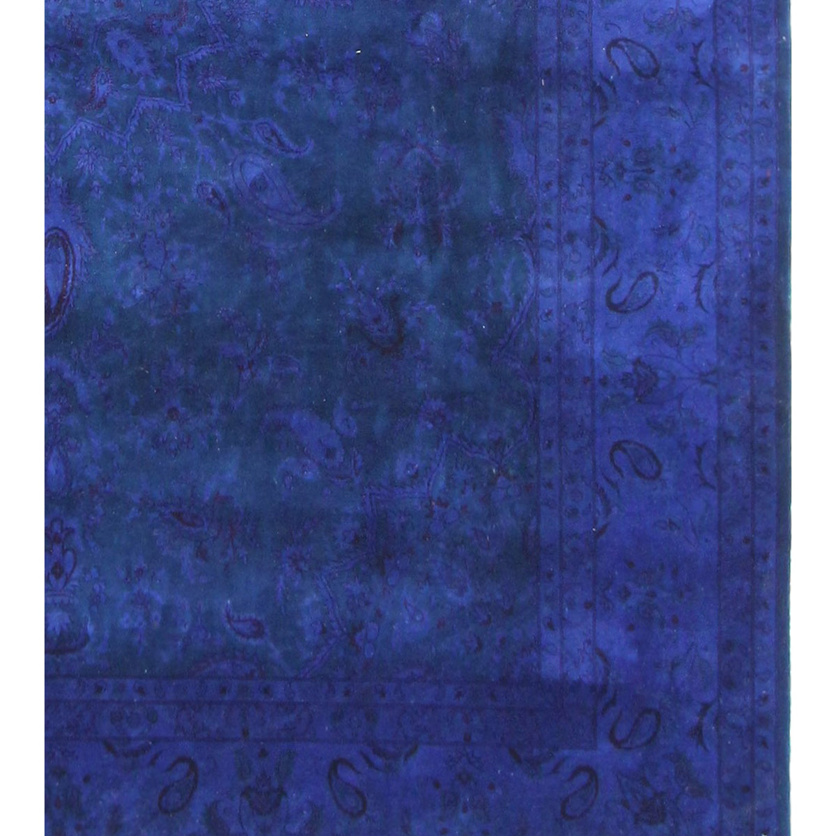 Pacific Classic Overdyed 67399 Blue Blue Transitional Hand Knotted Rug
