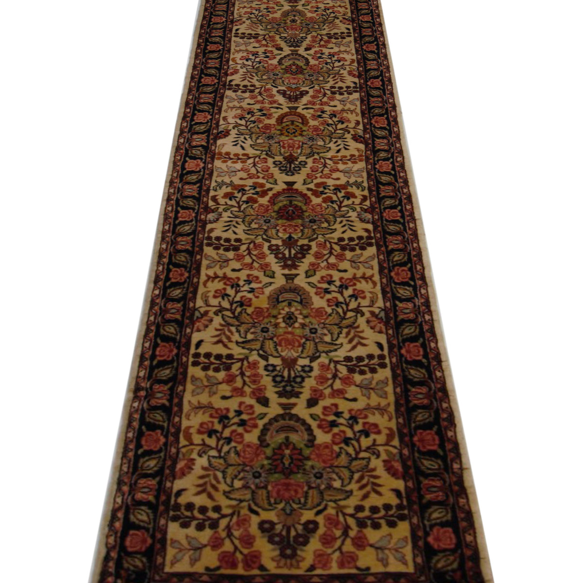 Pacific Hamadan 67406 Beige Red Traditional Hand Knotted Rug