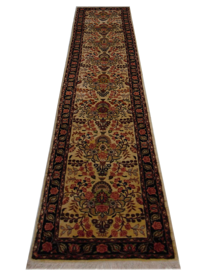 Pacific Hamadan 67406 Beige Red Traditional Hand Knotted Rug
