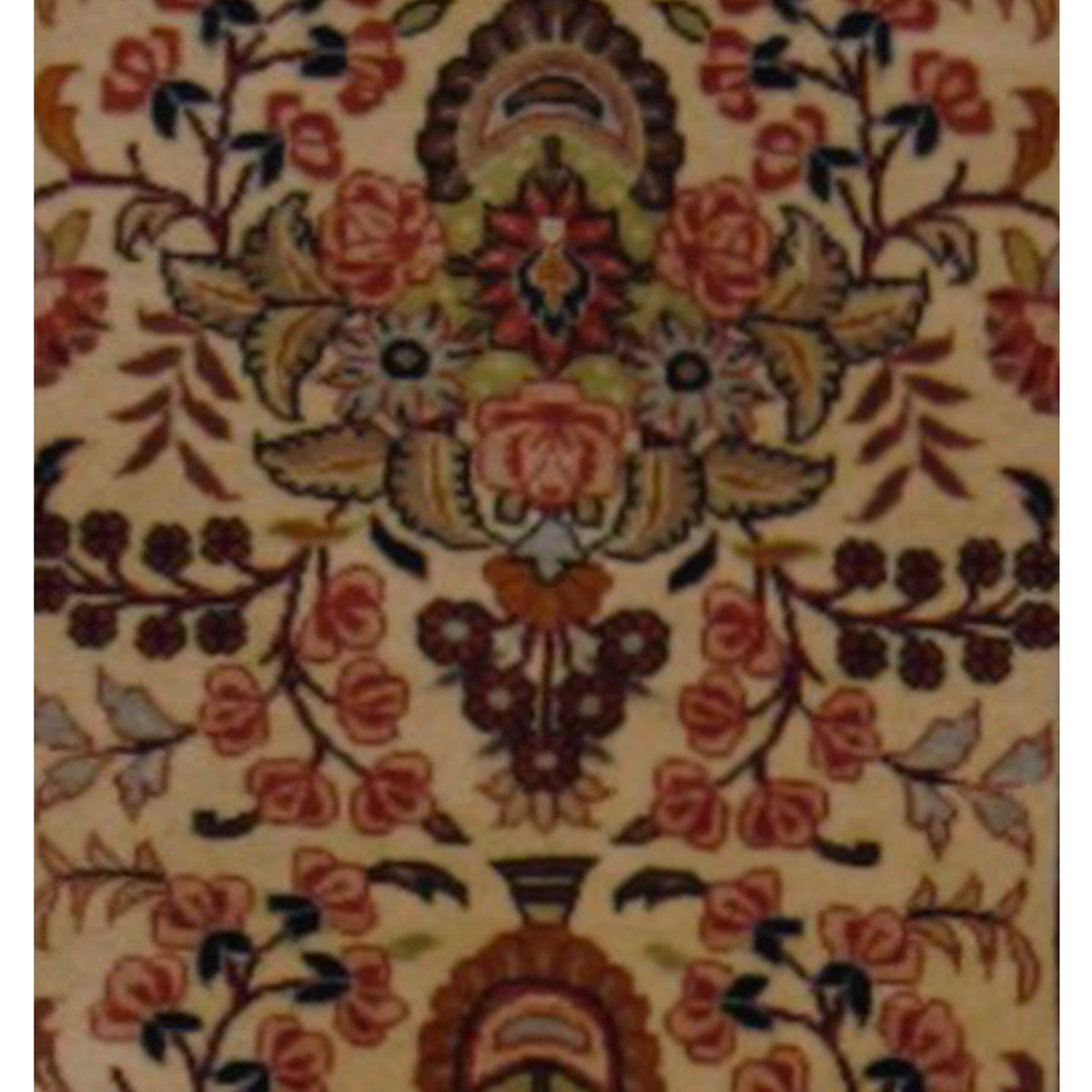 Pacific Hamadan 67406 Beige Red Traditional Hand Knotted Rug
