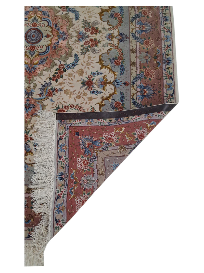 Pacific Fine Tabriz 67433 Ivory Sky Traditional Hand Knotted Rug