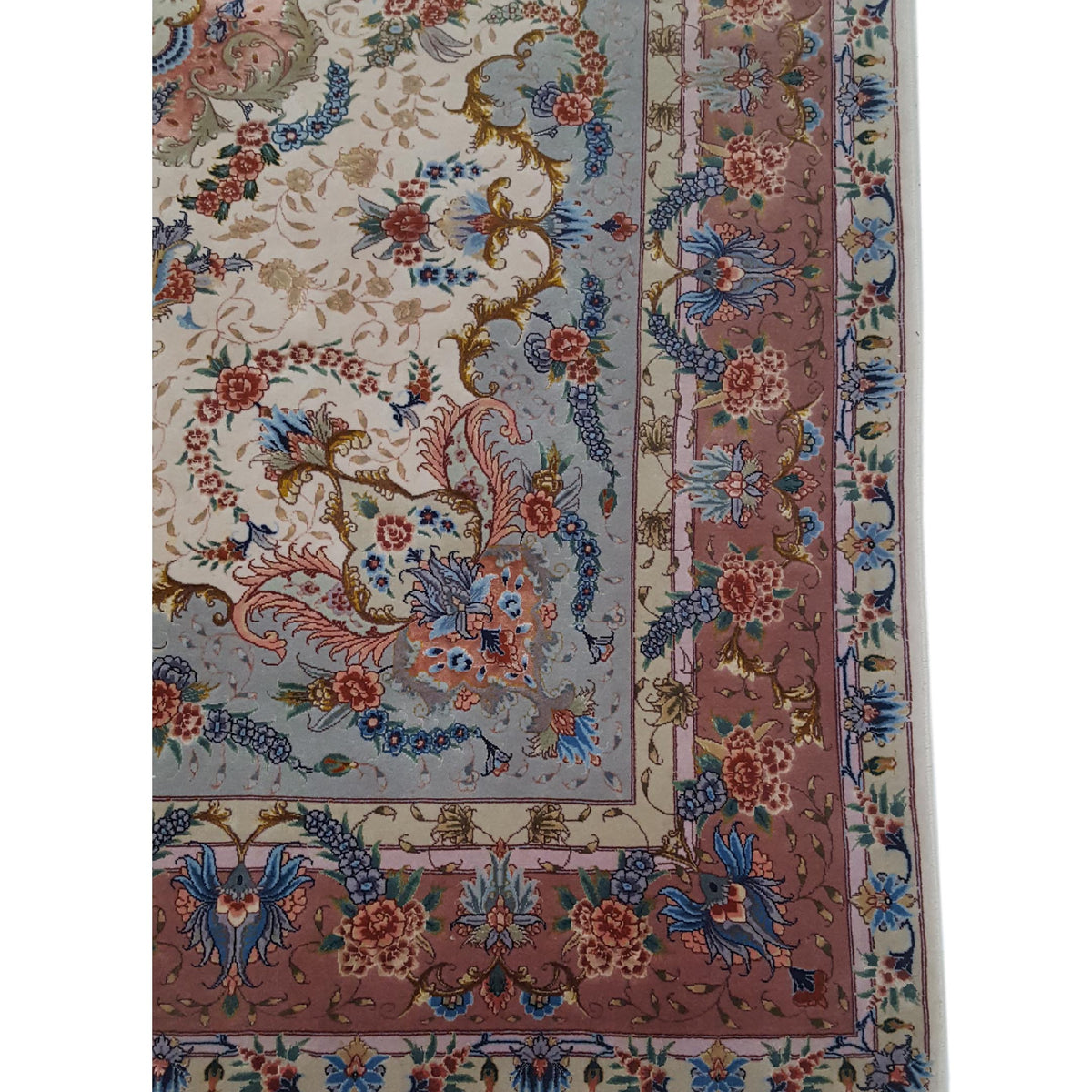 Pacific Fine Tabriz 67433 Ivory Sky Traditional Hand Knotted Rug