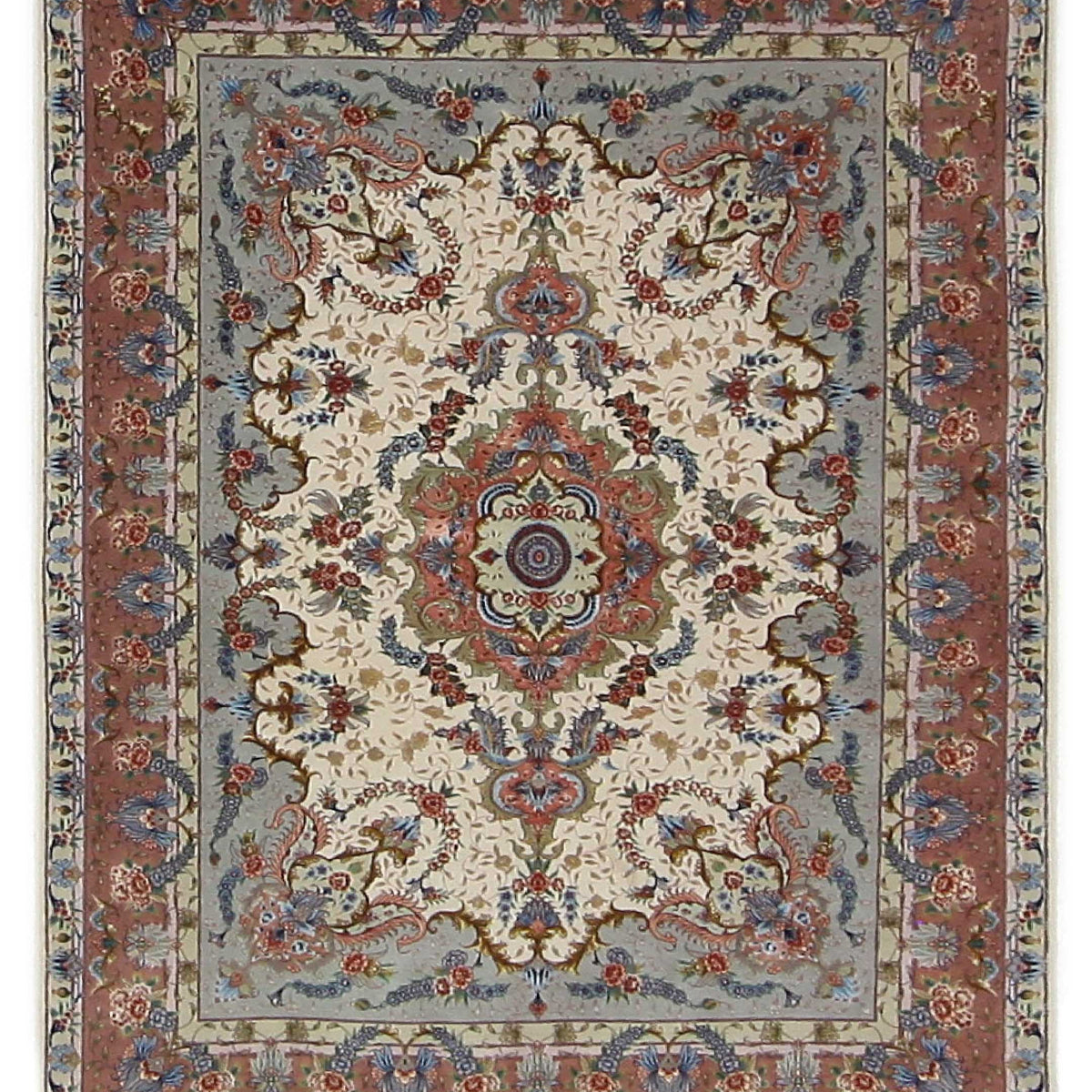 Pacific Fine Tabriz  Ivory Sky Traditional