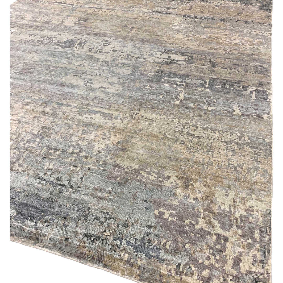 Pacific Lasha 67497 Silver Grey Contemporary Hand Knotted Rug