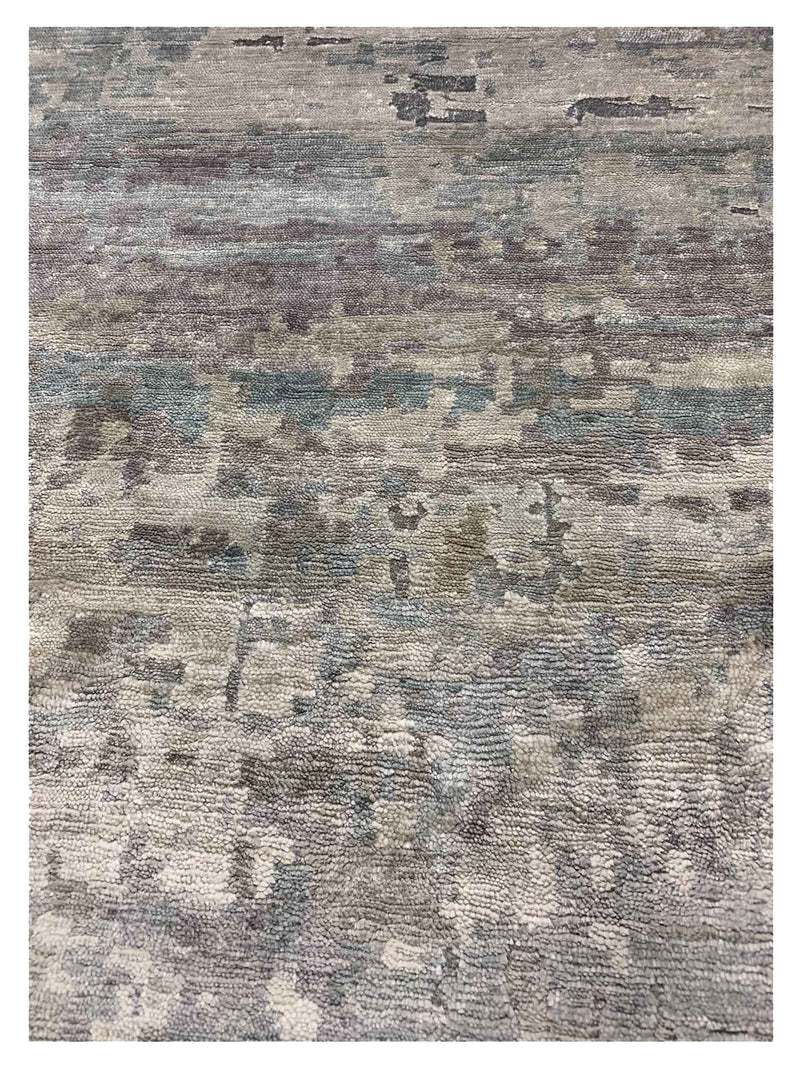 Pacific Lasha 67497 Silver Grey Contemporary Hand Knotted Rug