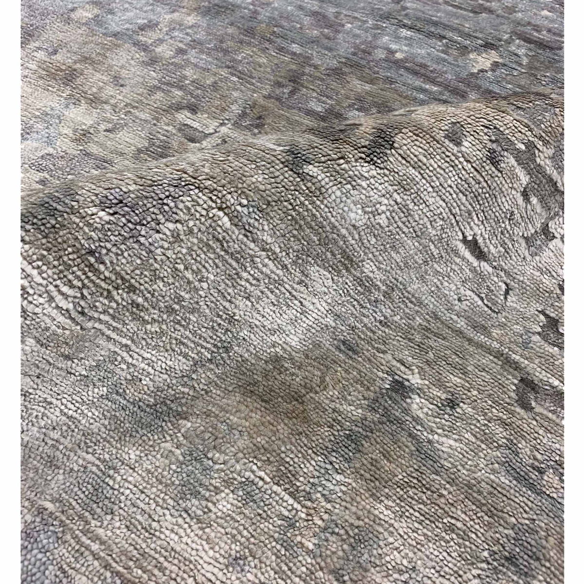 Pacific Lasha 67497 Silver Grey Contemporary Hand Knotted Rug