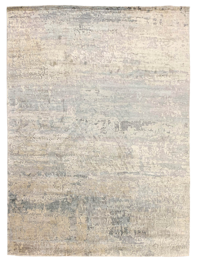 Pacific Lasha 67497 Silver Grey Contemporary Hand Knotted Rug