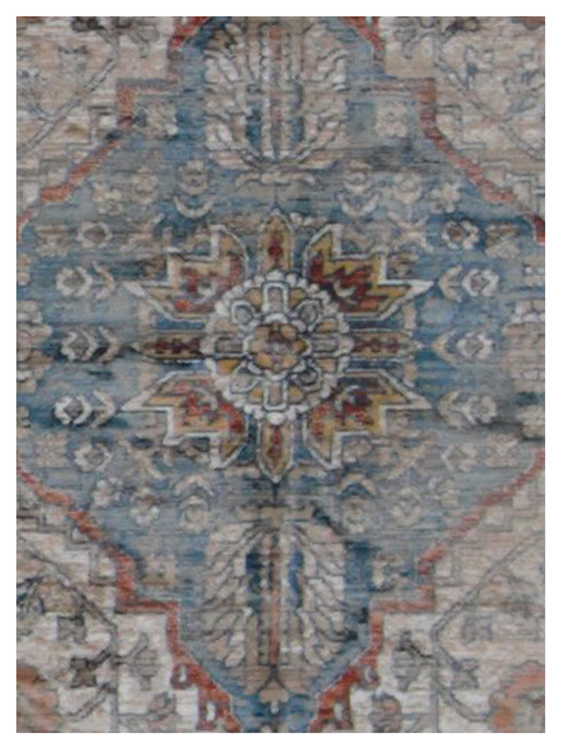 Aura Isle 67607 Beige Multi Transitional Power Loom Rug