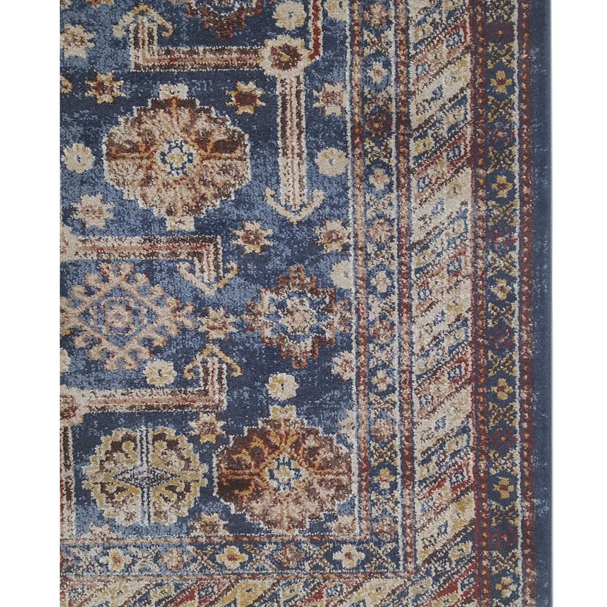 Aura Isle 67610 Blue Beige Transitional Power Loom Rug