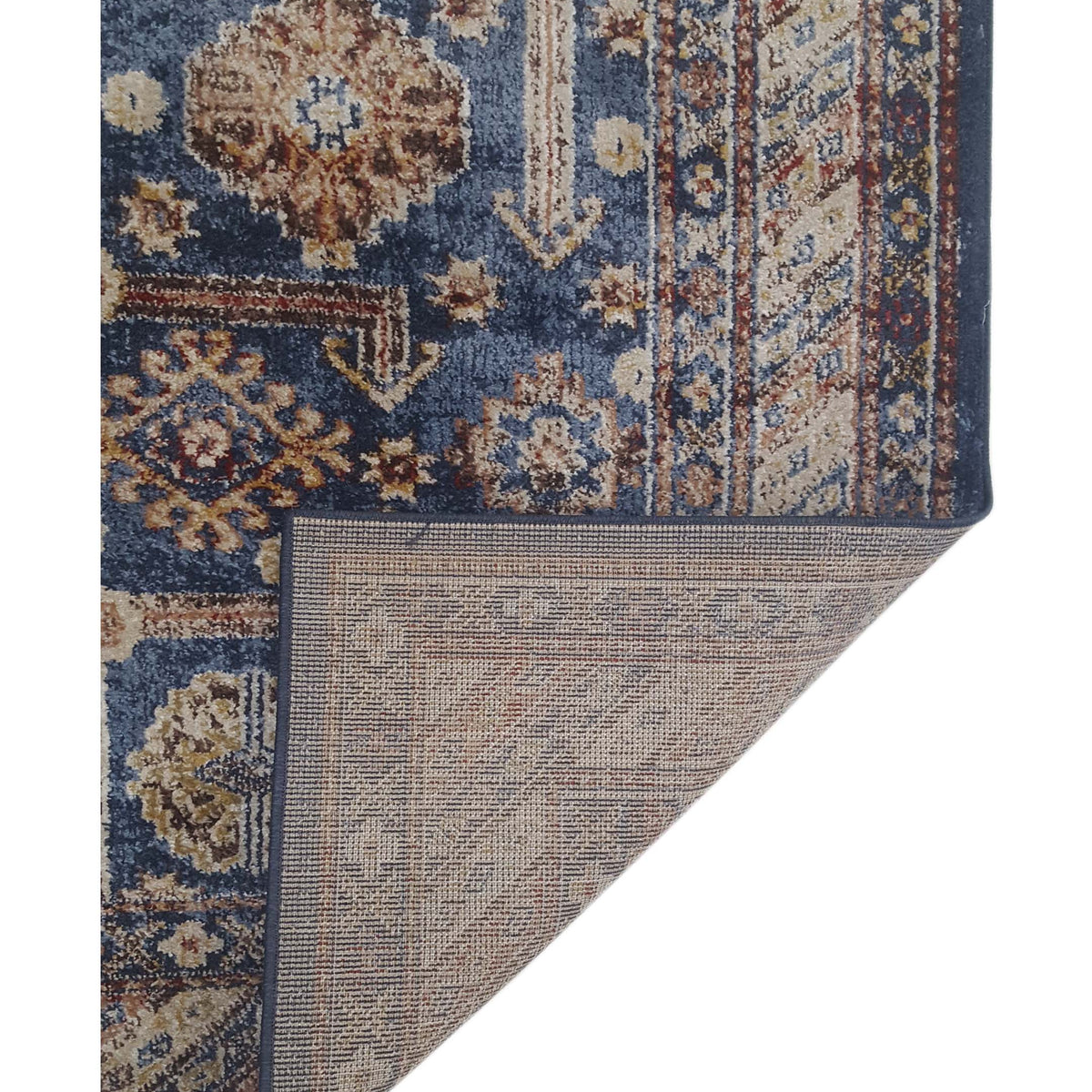 Aura Isle 67610 Blue Beige Transitional Power Loom Rug