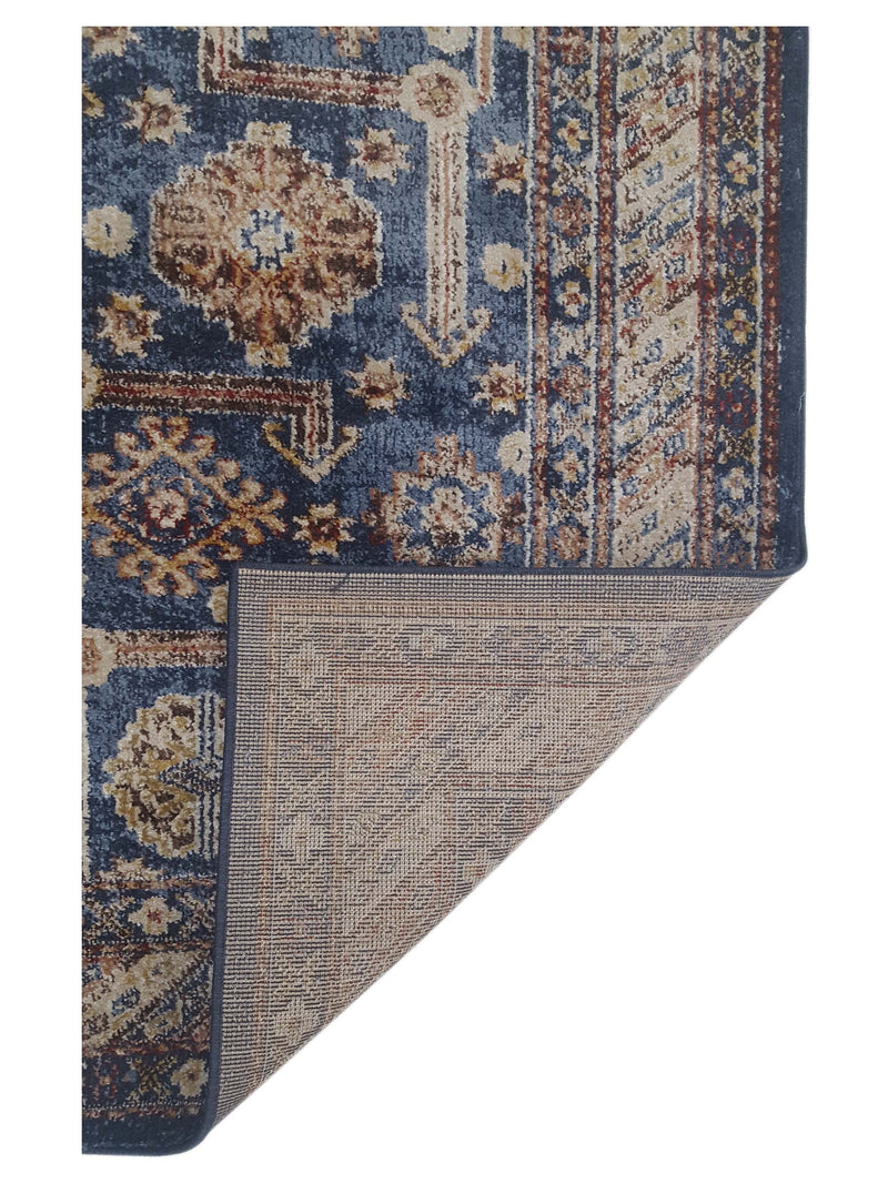 Aura Isle 67610 Blue Beige Transitional Power Loom Rug