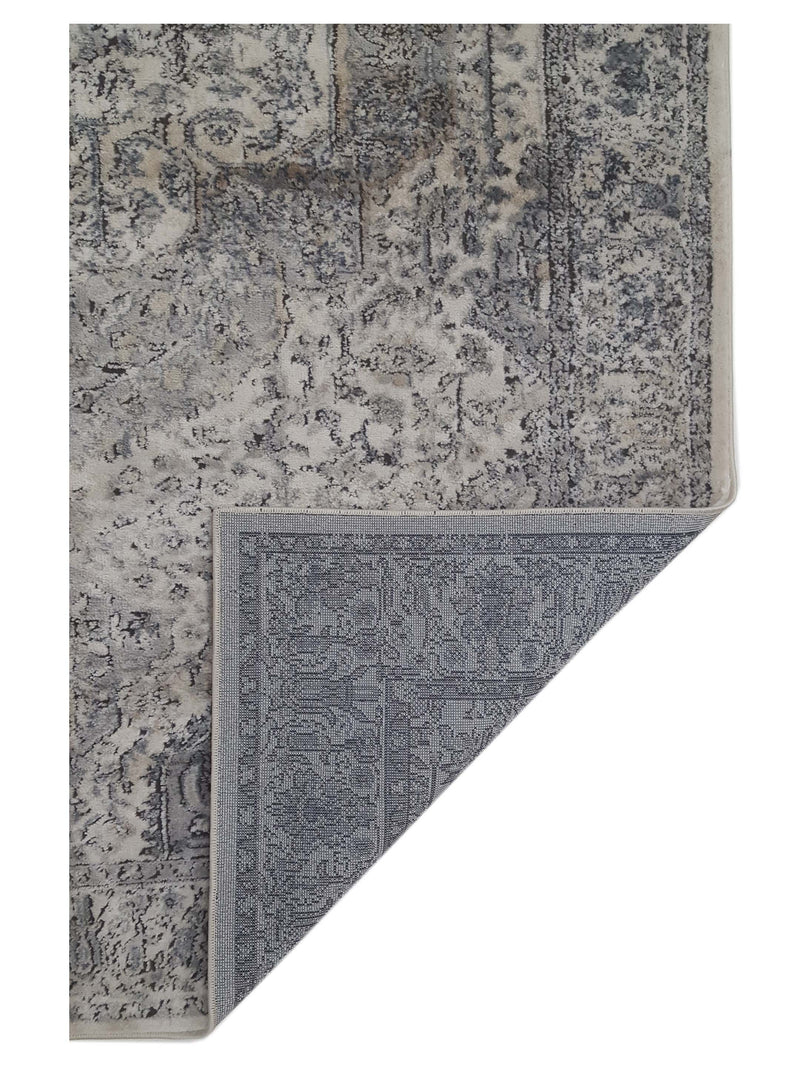 Aura Isle 67614 Ivory Grey Transitional Power Loom Rug