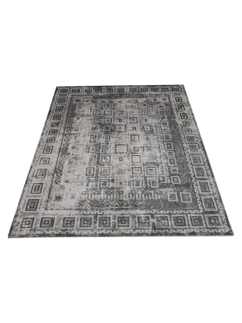 Pacific Ibiza SG-67664 Silver Grey Modern Power Loom Rug