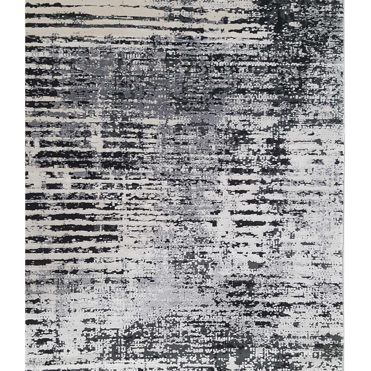 Pacific Ibiza 67666 Silver Black Modern Power Loom Rug