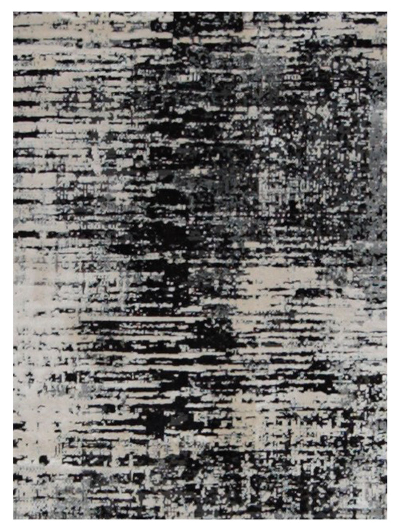Pacific Ibiza 67666 Silver Black Modern Power Loom Rug