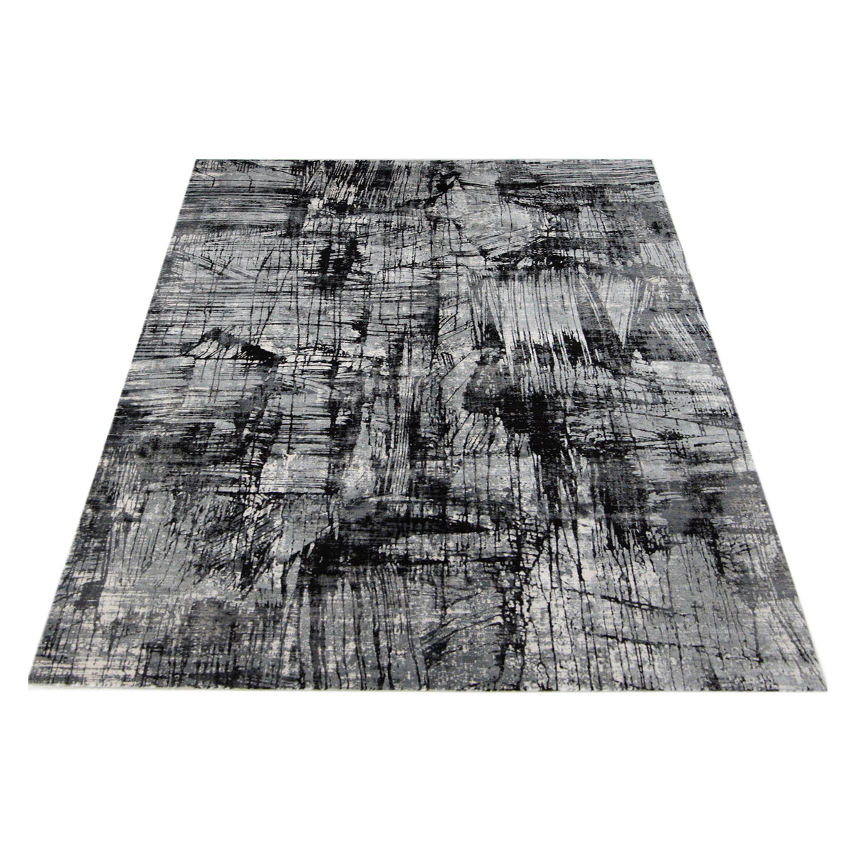 Pacific Ibiza BI-67667 Black Ivory Modern Power Loom Rug