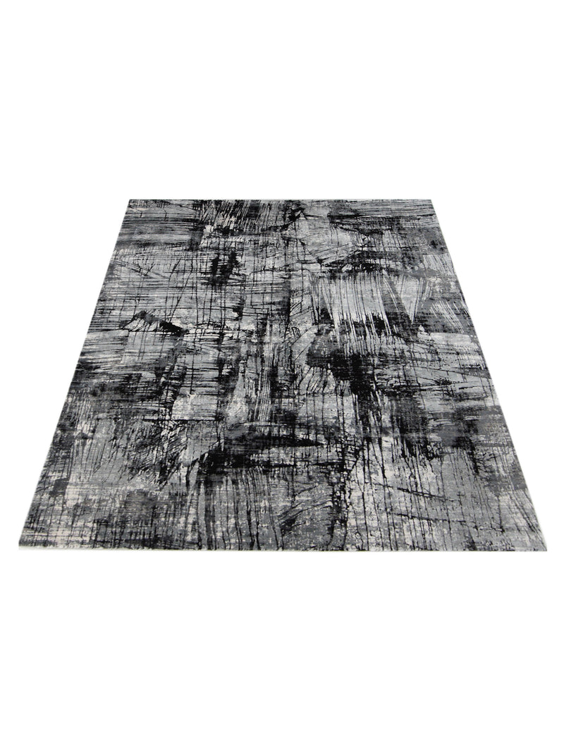 Pacific Ibiza BI-67667 Black Ivory Modern Power Loom Rug