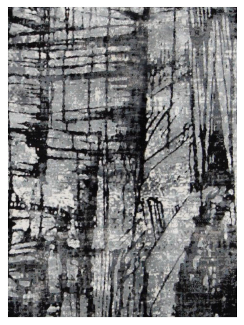 Pacific Ibiza BI-67667 Black Ivory Modern Power Loom Rug