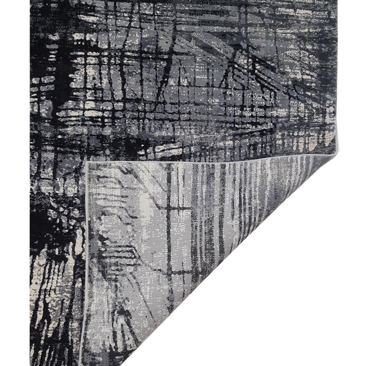 Pacific Ibiza BI-67667 Black Ivory Modern Power Loom Rug