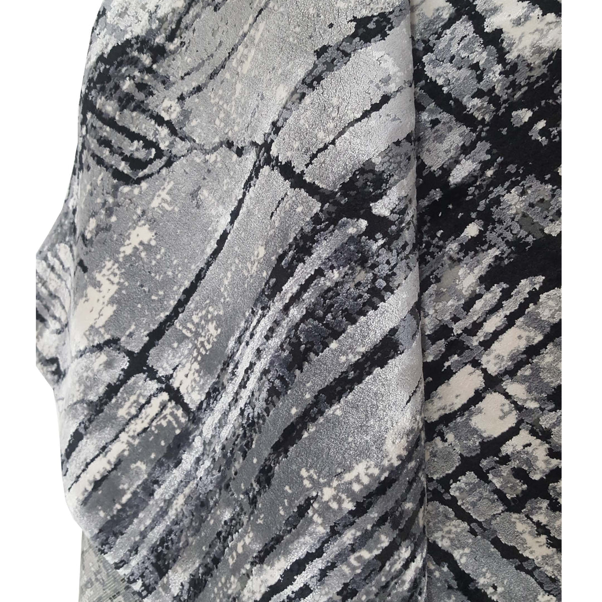 Pacific Ibiza BI-67667 Black Ivory Modern Power Loom Rug