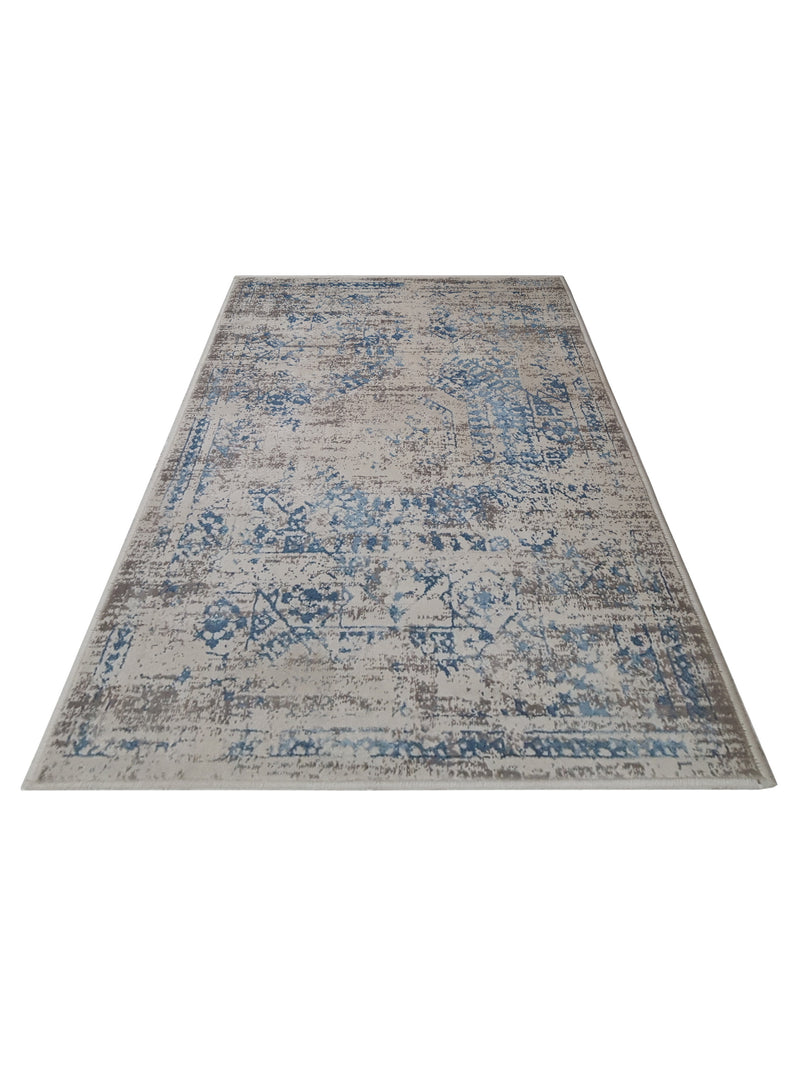 Aria Juliet 69030 Blue Blue Transitional Power Loom Rug