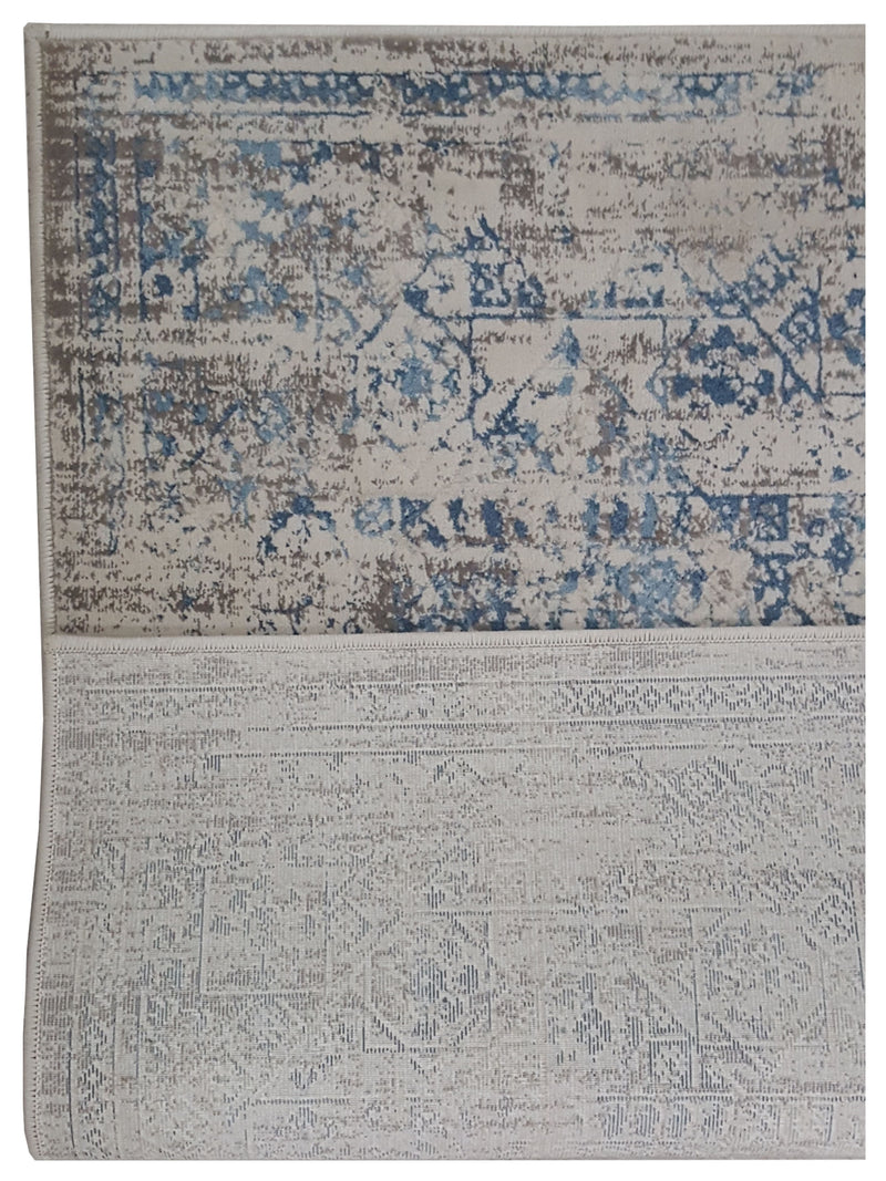Aria Juliet 69030 Blue Blue Transitional Power Loom Rug