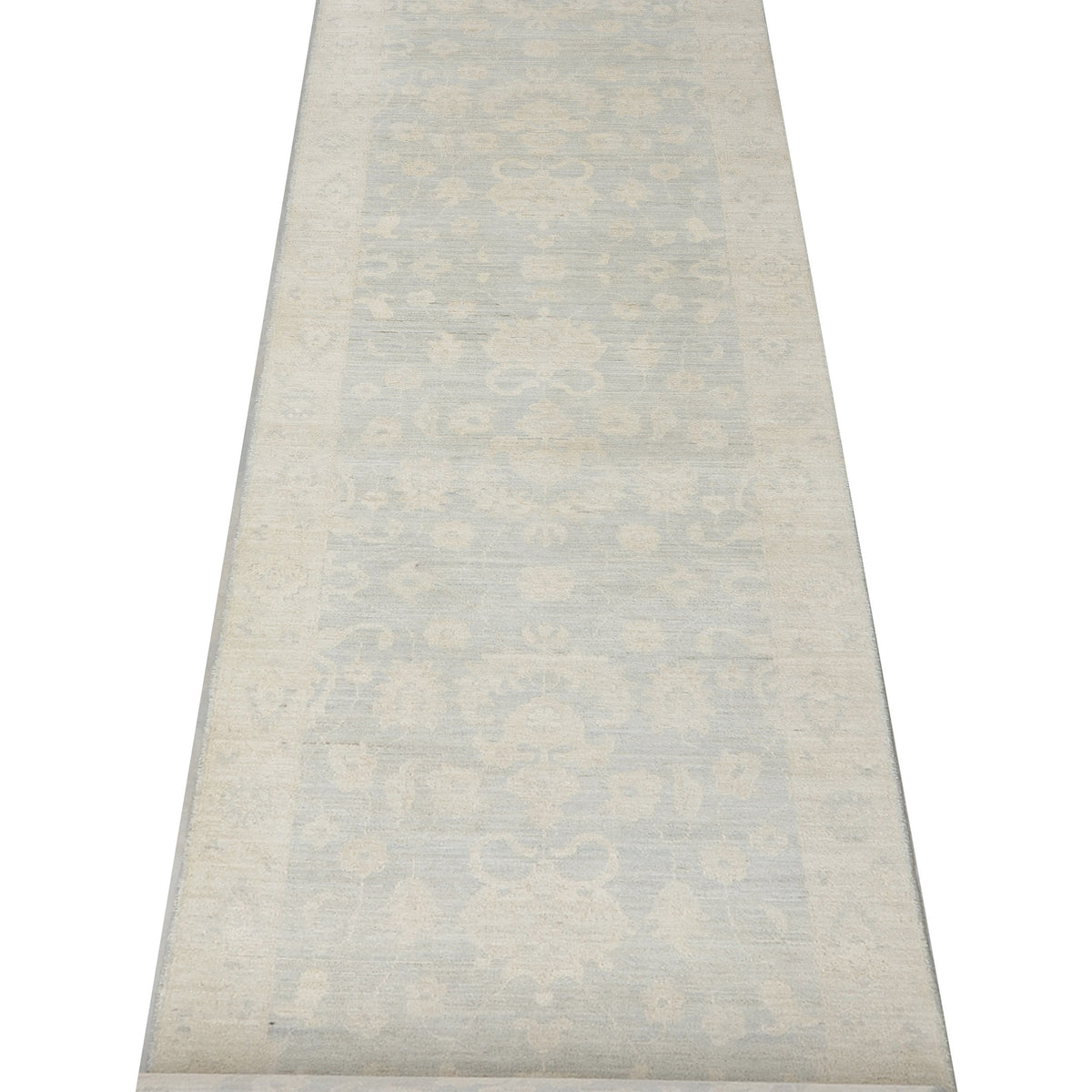 Pacific Ziegler 69034 Grey Ivory Transitional Hand Knotted Rug