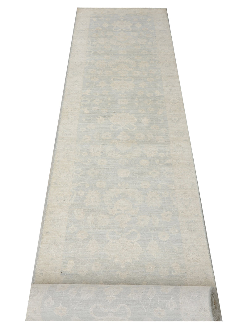 Pacific Ziegler 69034 Grey Ivory Transitional Hand Knotted Rug