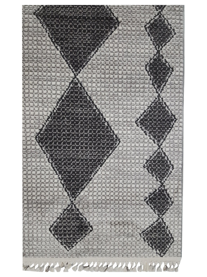 Pacific Aero 69732 Black Grey Modern Power Loom Rug