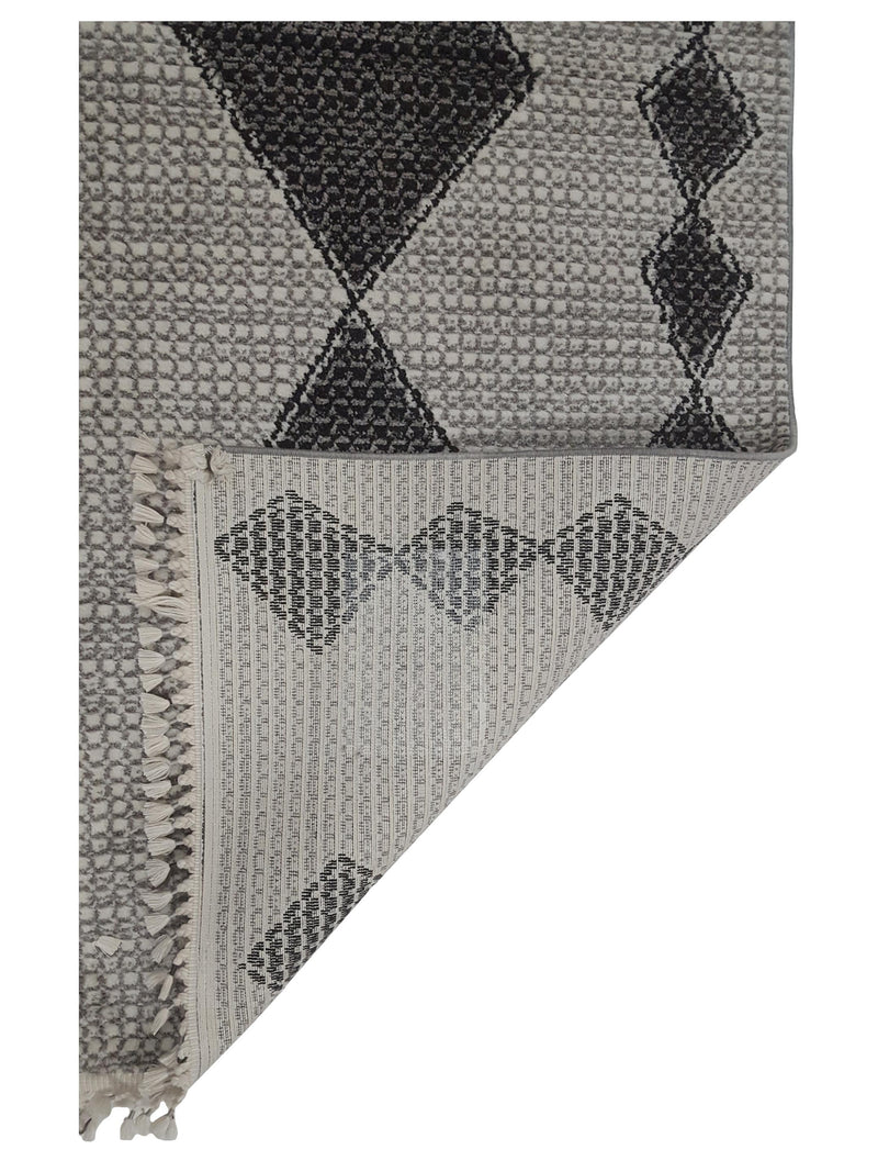 Pacific Aero 69732 Black Grey Modern Power Loom Rug