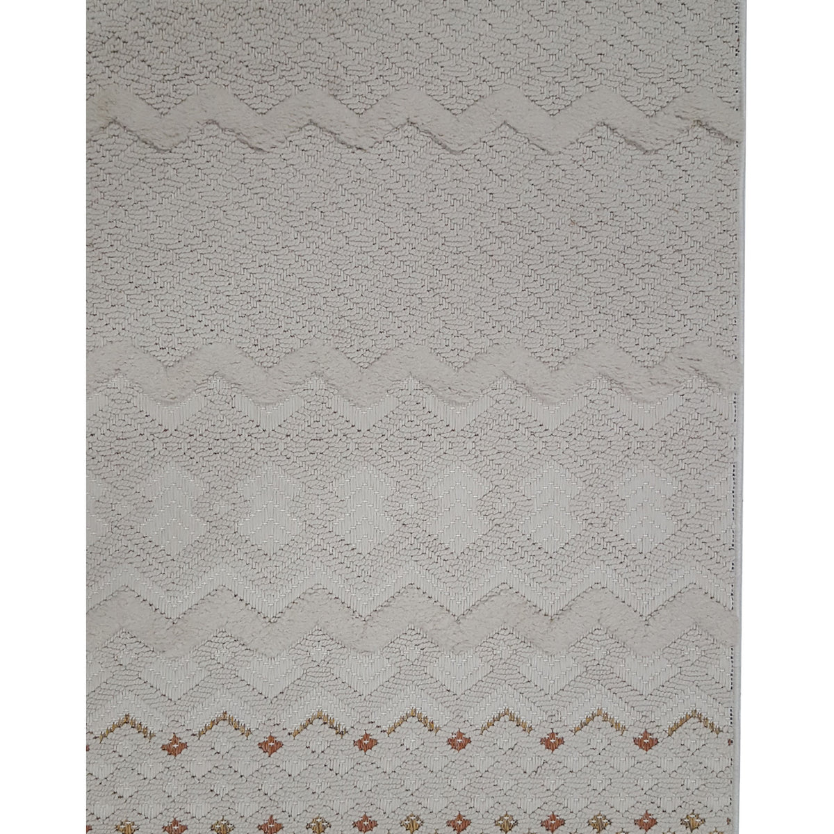 Pacific Aero 69734 Ivory Lt.Brown Modern Power Loom Rug