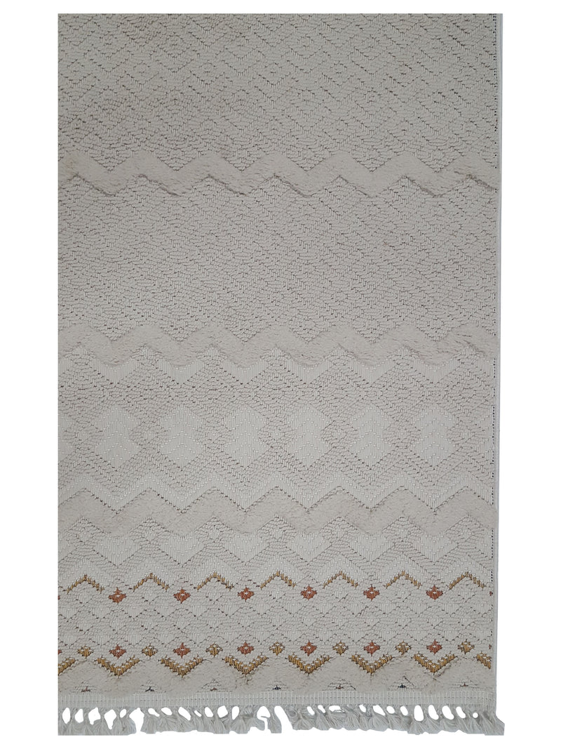 Pacific Aero 69734 Ivory Lt.Brown Modern Power Loom Rug